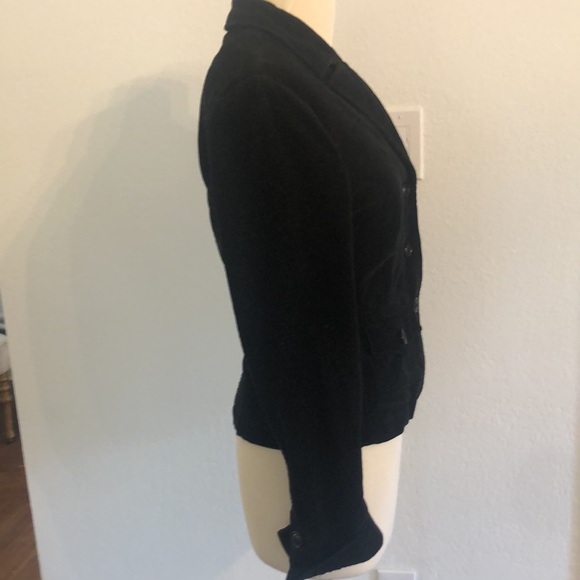 Ambition Black coudoroy jacket with buttons - Picture 3 of 5